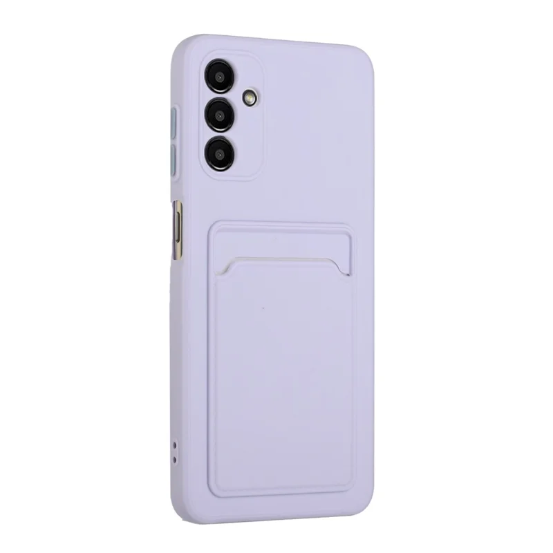 For Samsung Galaxy A26 5G Case Flexible TPU Phone Cover with Back Card Slot - Purple