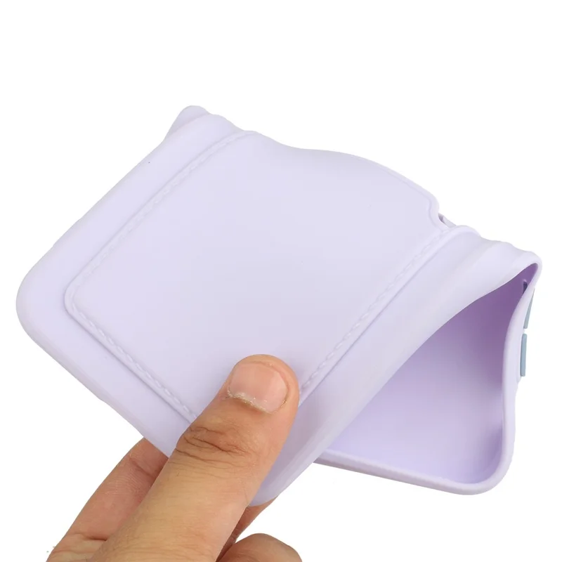For Samsung Galaxy A26 5G Case Flexible TPU Phone Cover with Back Card Slot - Purple