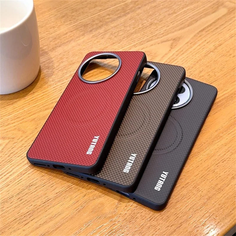 YUTANG per OnePlus 13R 5G Custodia Magnetica con Motivo a Puntini Cover Antiurto in PC+TPU - Nero