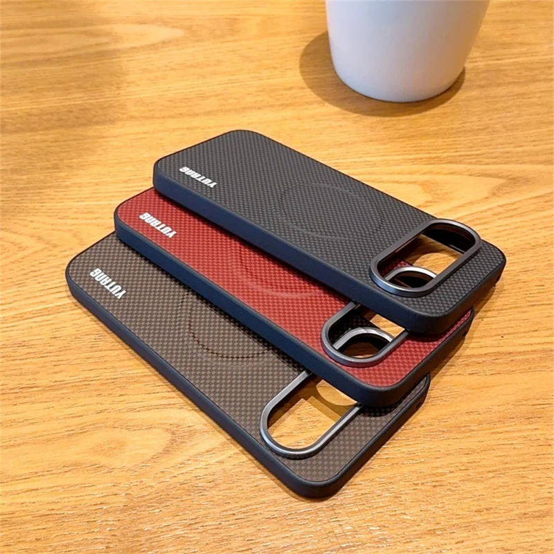 YUTANG Magnetic Case for Google Pixel 10 Pro  /  Pixel 10 Dot Pattern PC+TPU Shockproof Phone Cover - Black