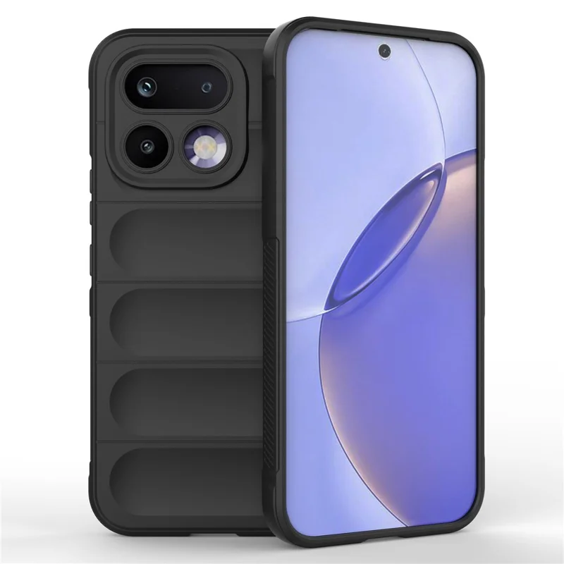 Coque pour Realme 16 Pro 5G, Antichute, Souple en TPU, Résistante, Couverture Arrière - Noir