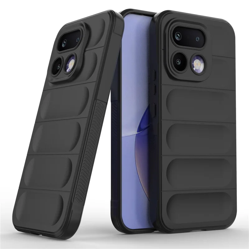 Coque pour Realme 16 Pro 5G, Antichute, Souple en TPU, Résistante, Couverture Arrière - Noir