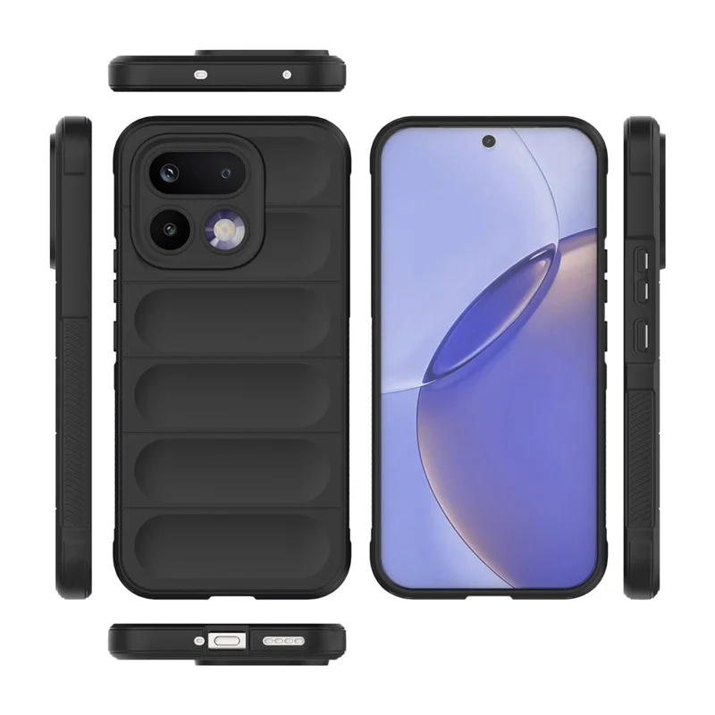 Coque pour Realme 16 Pro 5G, Antichute, Souple en TPU, Résistante, Couverture Arrière - Noir