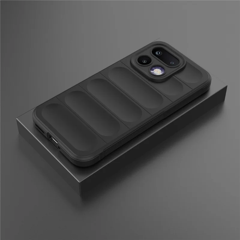Coque pour Realme 16 Pro 5G, Antichute, Souple en TPU, Résistante, Couverture Arrière - Noir