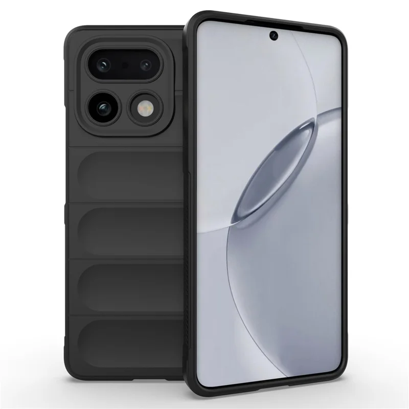 Coque pour Realme 16 Pro+ 5G, Antichute, Souple en TPU, Résistante, Protection Arrière - Noir