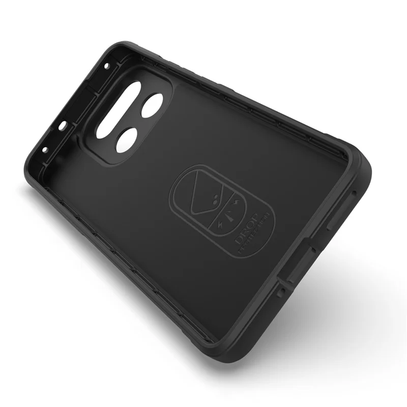 Coque pour Realme 16 Pro+ 5G, Antichute, Souple en TPU, Résistante, Protection Arrière - Noir