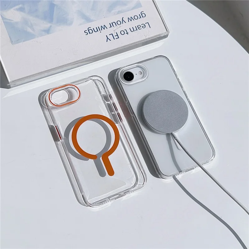 For iPhone 17e / 16e Case Compatible with MagSafe Protective TPU + PC Phone Cover - Black