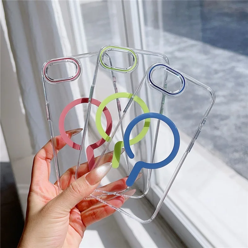 For iPhone 17e / 16e Case Compatible with MagSafe Protective TPU + PC Phone Cover - Black