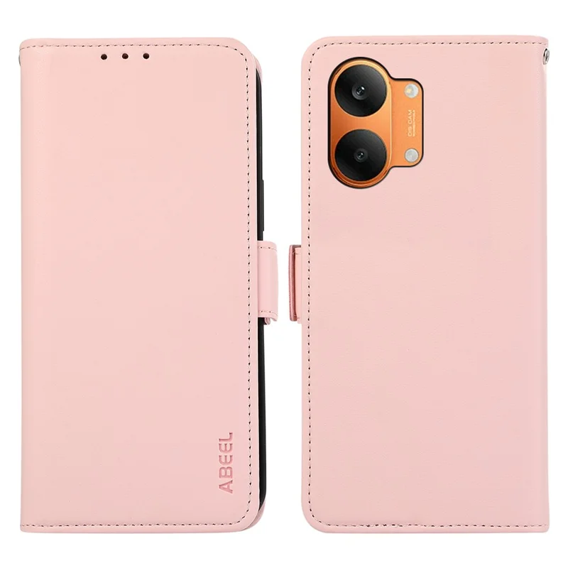 ABEEL For Xiaomi Redmi Turbo 5 Max 5G  /  Poco X8 Pro Max 5G Case Leather Phone Cover with RFID Blocking Wallet - Pink