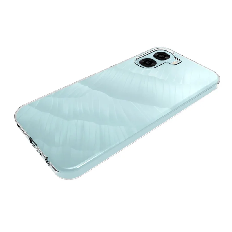 For Oppo A6x 4G  /  A6x 5G Case Watermark Resistant TPU Phone Back Cover - Transparent