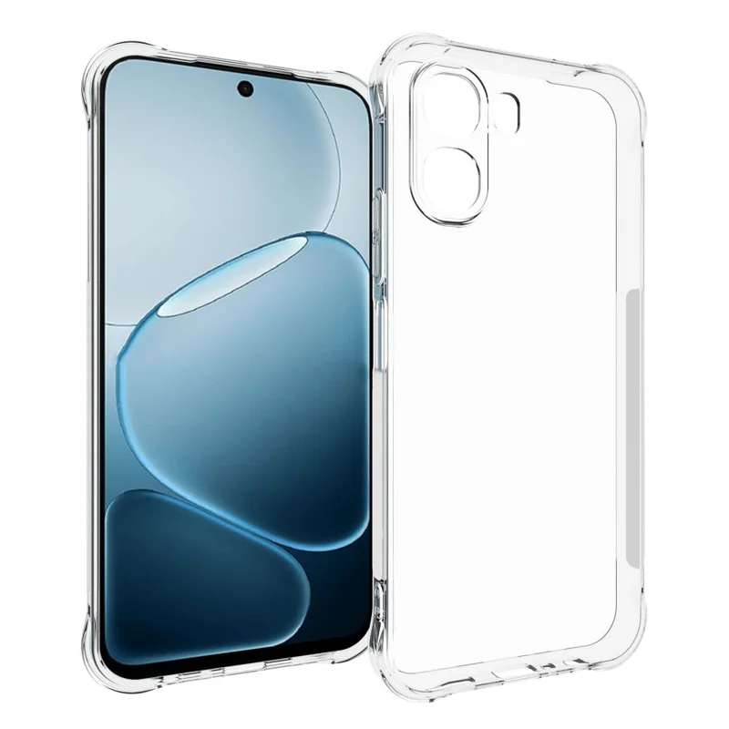 For Oppo A6x 4G  /  A6x 5G TPU Case Non Slip Anti Drop Phone Cover - Transparent