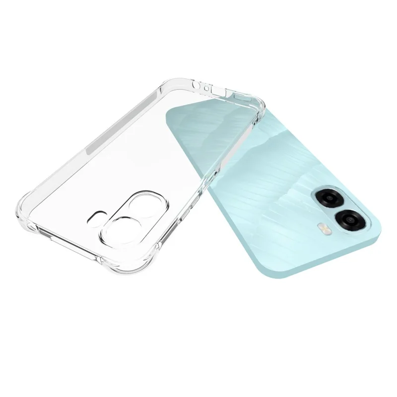 For Oppo A6x 4G  /  A6x 5G TPU Case Non Slip Anti Drop Phone Cover - Transparent