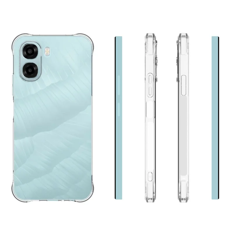 For Oppo A6x 4G  /  A6x 5G TPU Case Non Slip Anti Drop Phone Cover - Transparent
