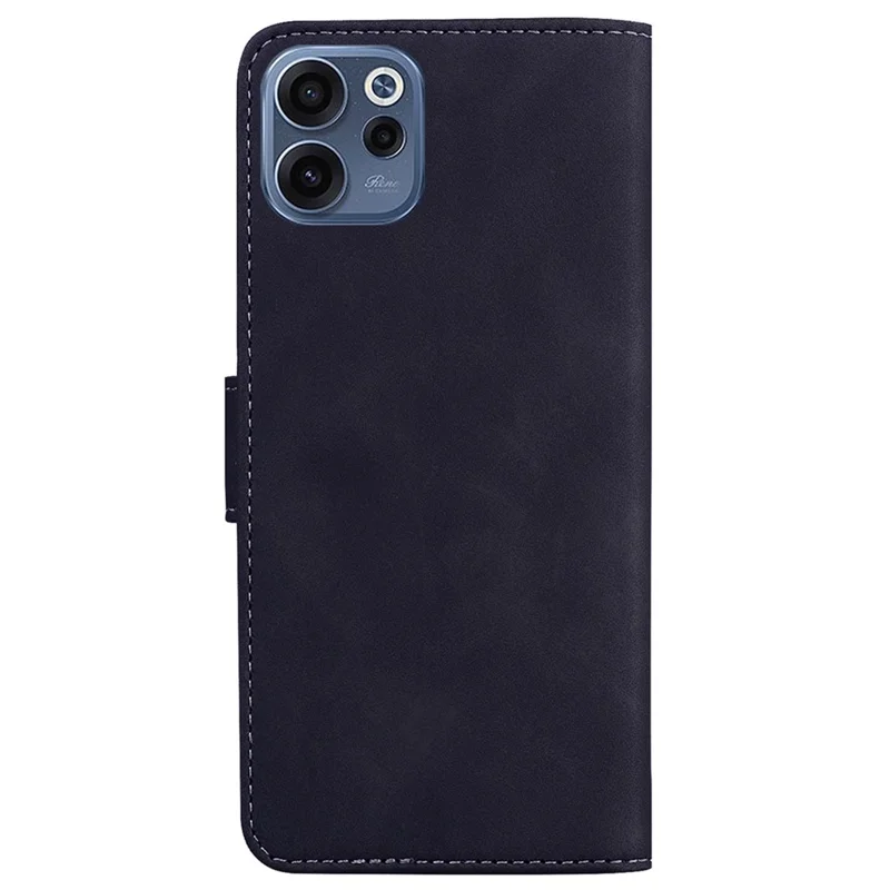 For Oppo Reno15 F 5G Case Solid Color Leather Wallet Phone Cover - Black
