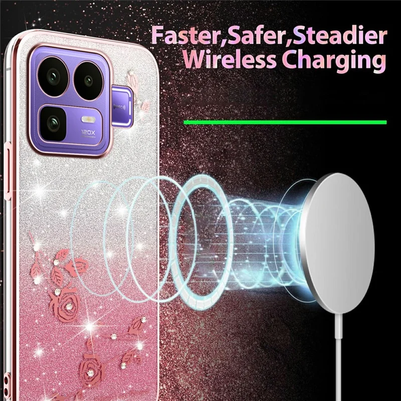 KADEM For Realme Neo8 5G Case Flower TPU Flexible Gradient Phone Cover - Pink