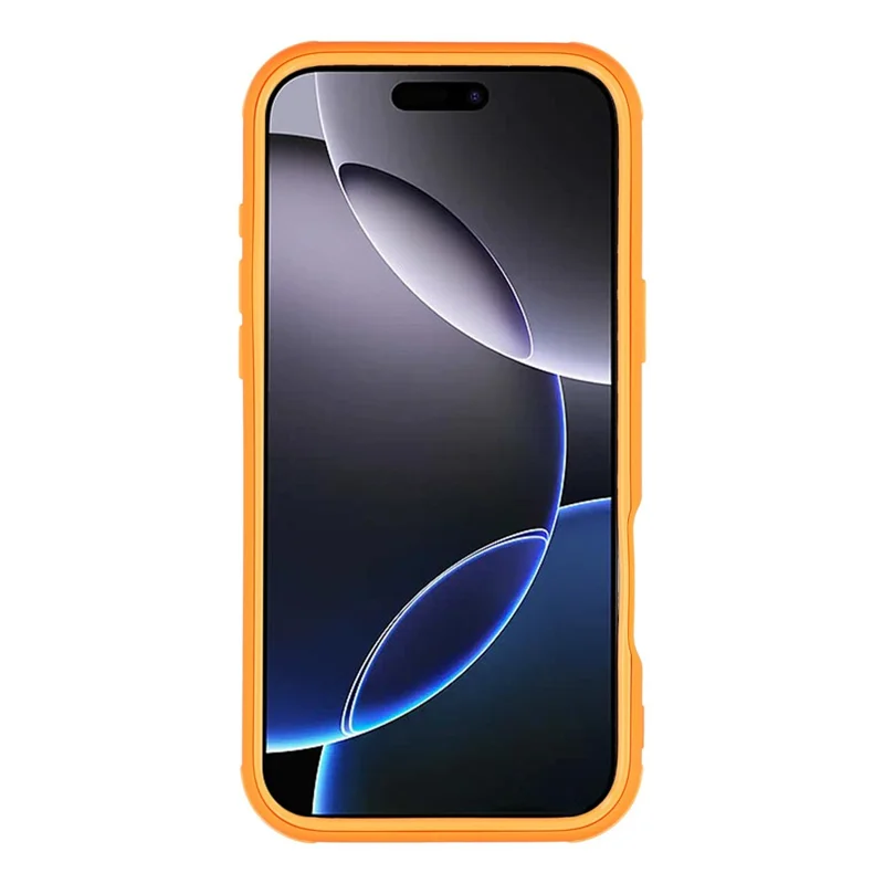 For iPhone 16 Pro Magnetic Case TPU Clear Acrylic Detachable 2 in 1 Protective Phone Cover - Orange