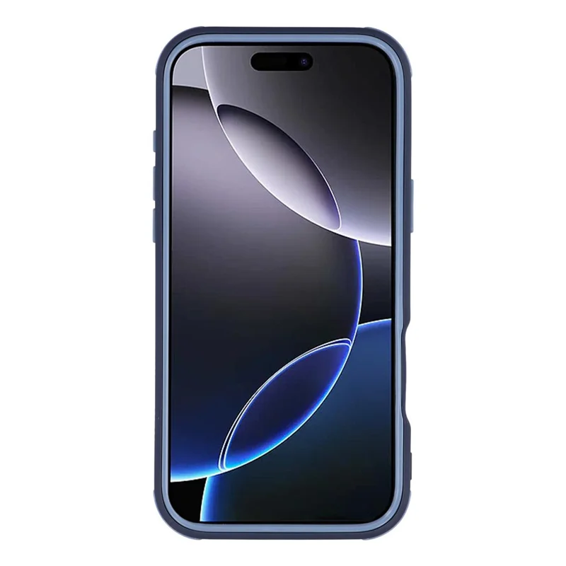 Coque magnétique pour iPhone 16 Pro, coque de protection transparente en TPU et acrylique amovible 2 en 1 - Bleu