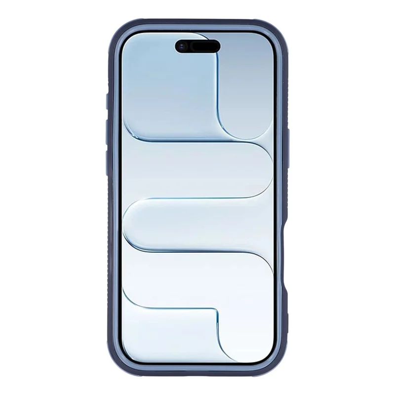 For iPhone Air Magnetic Case TPU Clear Acrylic Detachable 2 in 1 Protective Phone Cover - Blue