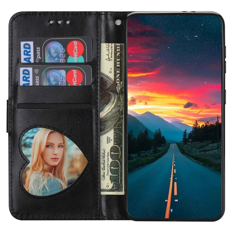 For Xiaomi 13 Glitter Sparkly Flip Folio PU Leather Phone Case Zipper Pocket Magnetic Wallet Stand Cover with Strap - Black