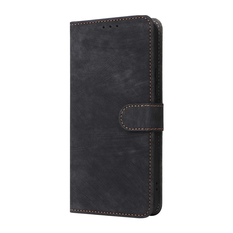 For vivo V70 FE 5G Case Wallet RFID Blocking PU Leather Phone Cover Stand with Strap - Black