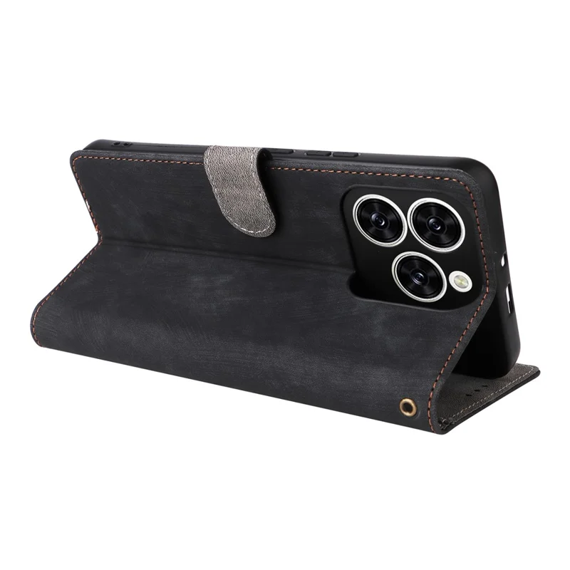 For Cubot Note 60 Case Wallet RFID Blocking PU Leather Phone Cover Stand with Strap - Black