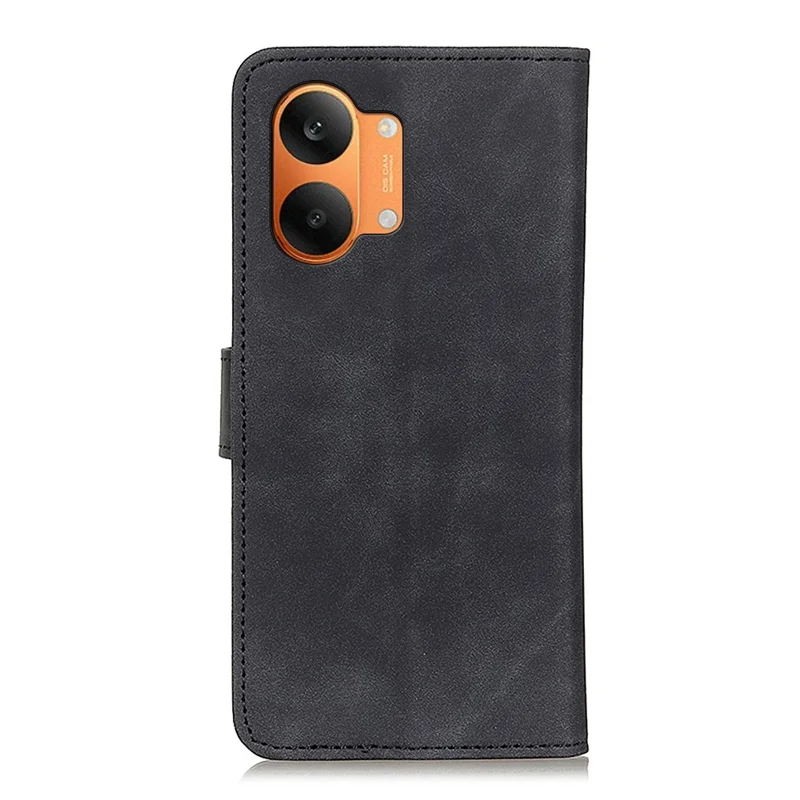 KHAZNEH For Xiaomi Redmi Turbo 5 Max 5G  /  Poco X8 Pro Max 5G Case PU Leather Retro Texture Phone Cover - Black