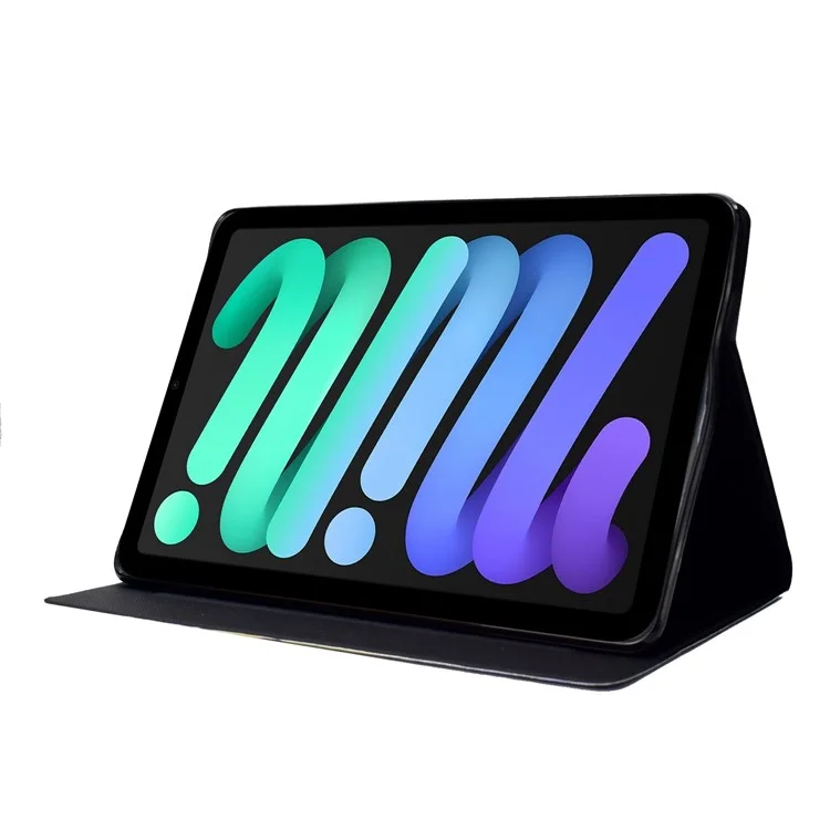For iPad (2025) / 10.9 (2022) Pattern Printing PU Leather Shockproof Cover Foldable Stand Tablet Anti-Drop Case with Card Slots - Love