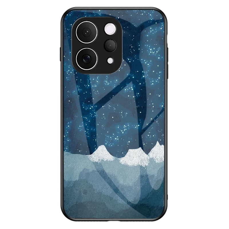 Handyhülle für vivo V70 5G / S50 5G, Sternenhimmel-Muster, Panzerglas-Handyhülle – Streuender Sternenhimmel
