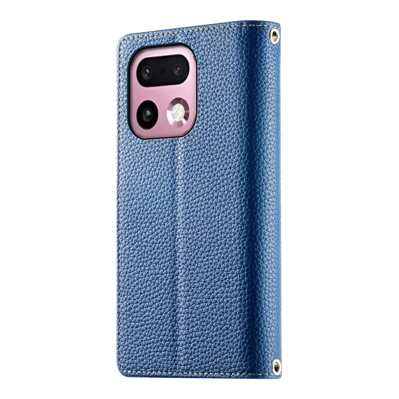 For Realme 16 Pro+ 5G Leather Case Zipper Wallet Color Splicing Flip Phone Cover with Straps - Dark Blue