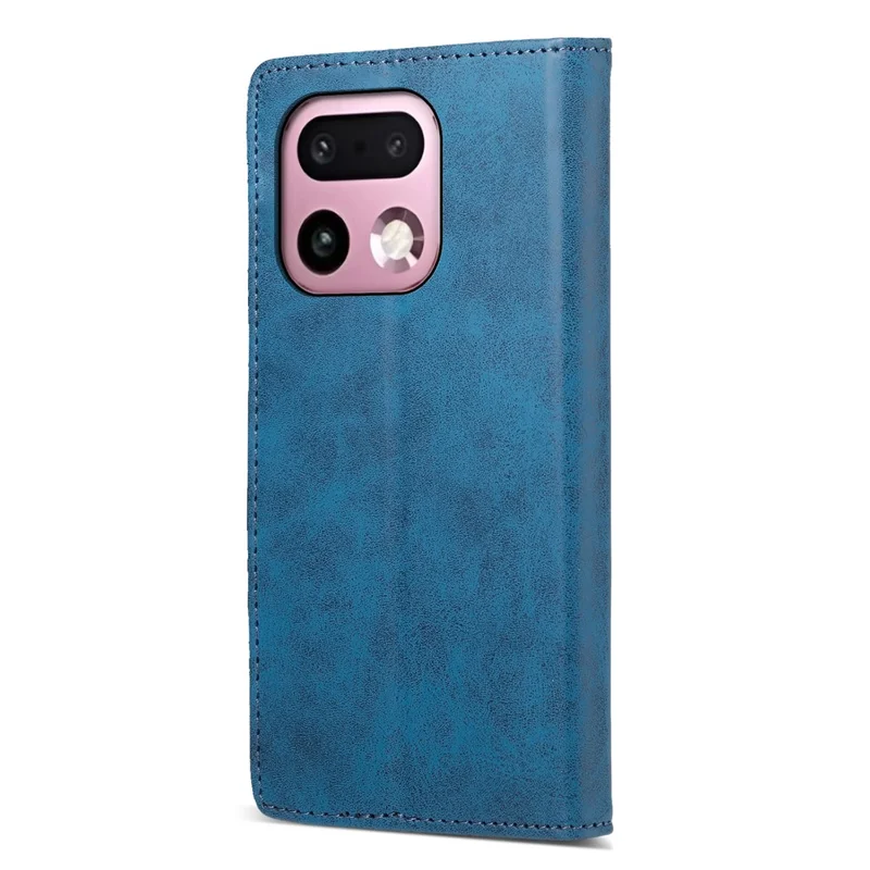 Cover Portafoglio in PU Vintage per Realme 16 Pro+ 5G con Tecnologia RFID Blocking - Blu