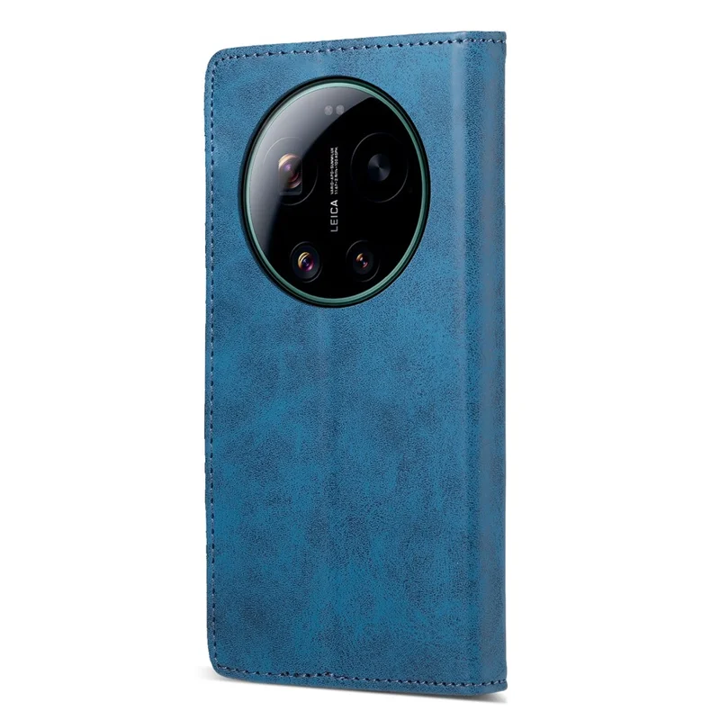 Xiaomi 17 Ultra 5G Brieftaschenhülle mit RFID-Schutz aus PU-Leder - Blau