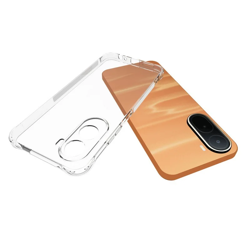 For Xiaomi Poco C85x 5G / Redmi A7 Pro 4G (171.56mm) TPU Case Non Slip Anti Drop Phone Cover - Transparent