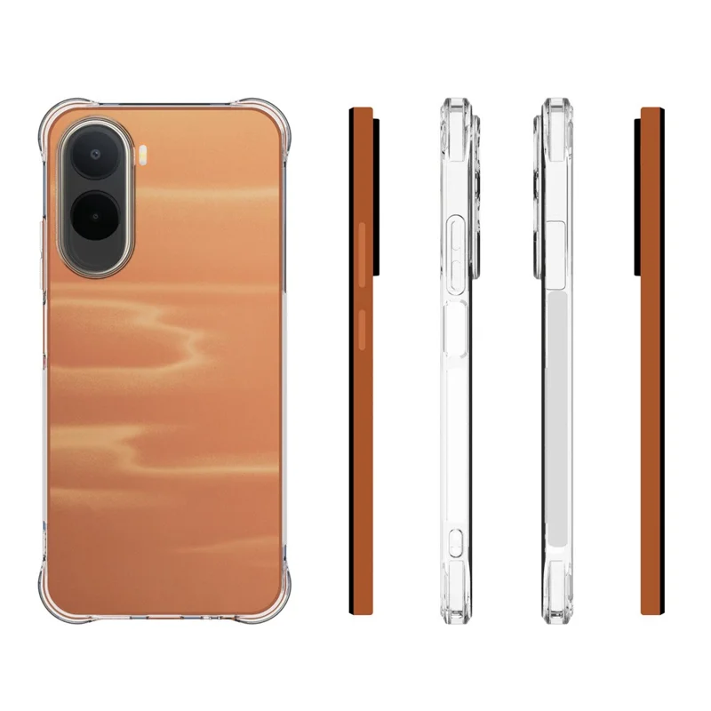 Bulk Purchasing For Xiaomi Poco C85x 5G / Redmi A7 Pro 4G (171.56mm) TPU Case Non Slip Anti Drop Phone Cover - Transparent
