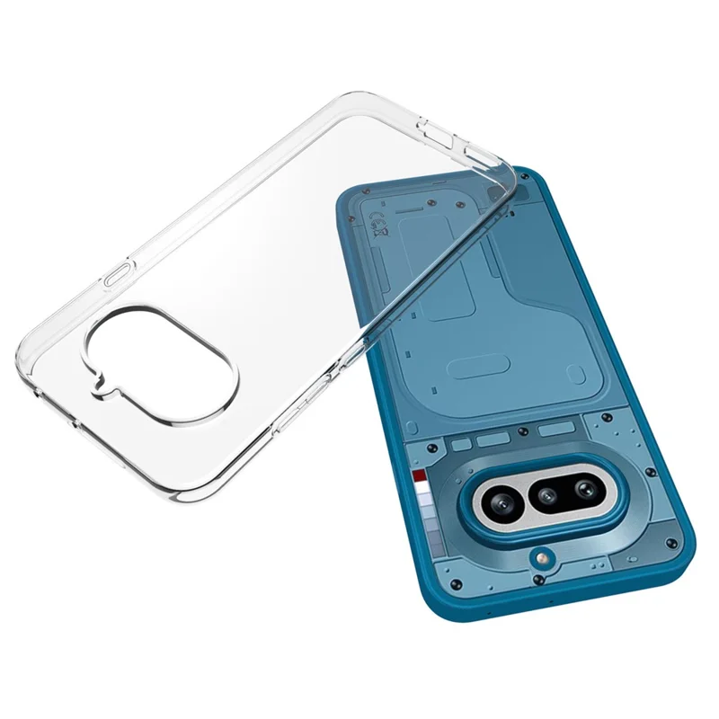 Cover per Nothing Phone (4a) Trasparente in TPU Resistente alle Macchie d'Acqua - Posteriore