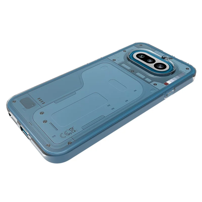 Cover per Nothing Phone (4a) Trasparente in TPU Resistente alle Macchie d'Acqua - Posteriore