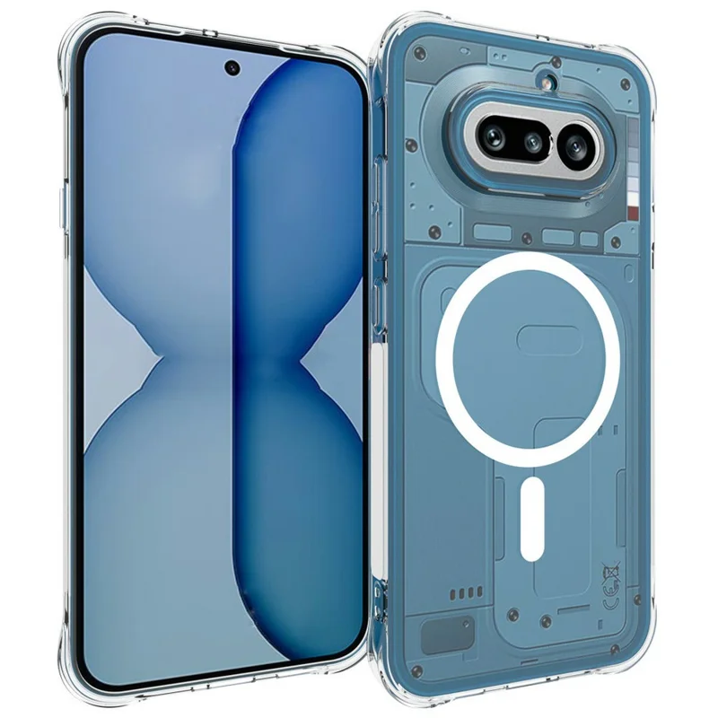 Bulk Purchasing For Nothing Phone (4a) Magnetic Case TPU Anti-drop Phone Back Cover - Transparent