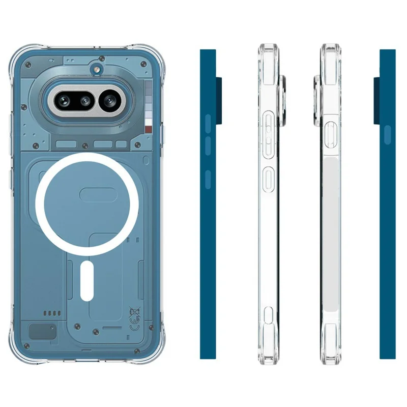 Bulk Purchasing For Nothing Phone (4a) Magnetic Case TPU Anti-drop Phone Back Cover - Transparent