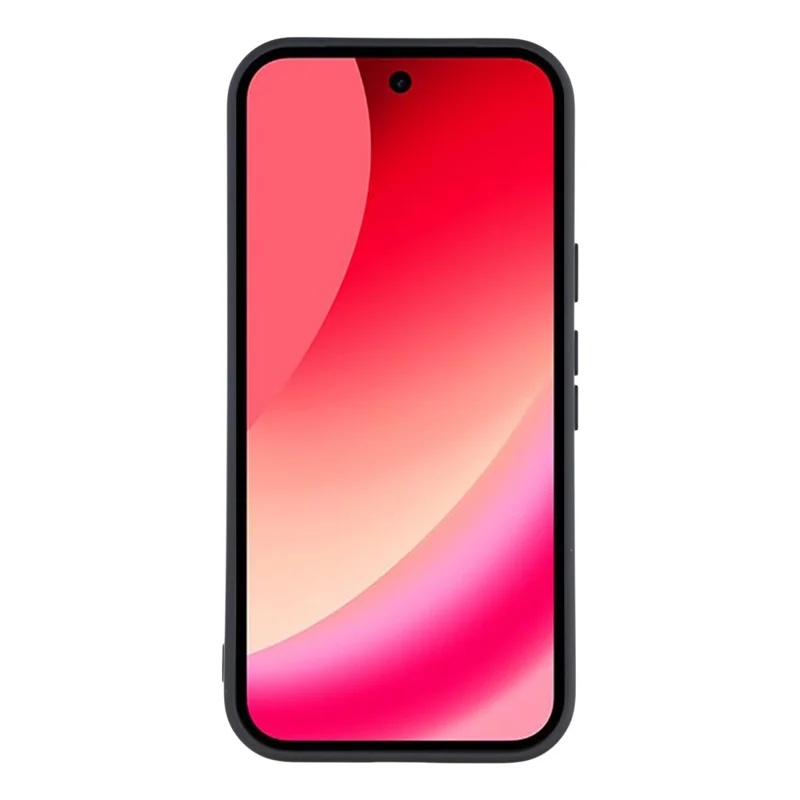 For Google Pixel 10a Case TPU Back Soft Anti-Scratch Fiber Lining Phone Cover - Black