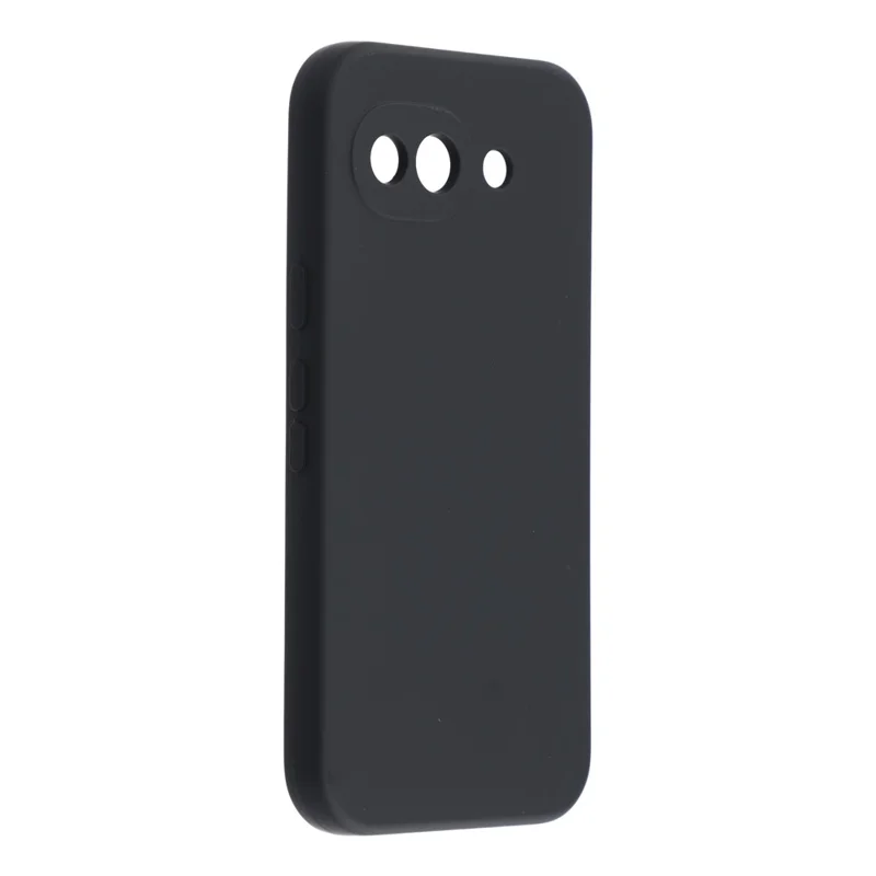 For Google Pixel 10a Case TPU Back Soft Anti-Scratch Fiber Lining Phone Cover - Black