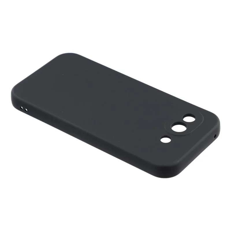 For Google Pixel 10a Case TPU Back Soft Anti-Scratch Fiber Lining Phone Cover - Black