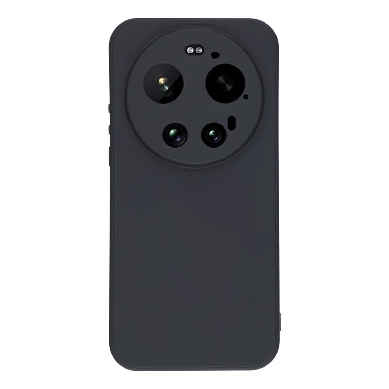 Handyhülle für Xiaomi 17 Ultra 5G, TPU-Rückseite, weich, kratzfest, mit Faserfutter - Schwarz