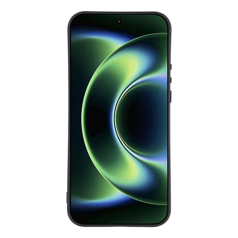 Handyhülle für Xiaomi 17 Ultra 5G, TPU-Rückseite, weich, kratzfest, mit Faserfutter - Schwarz