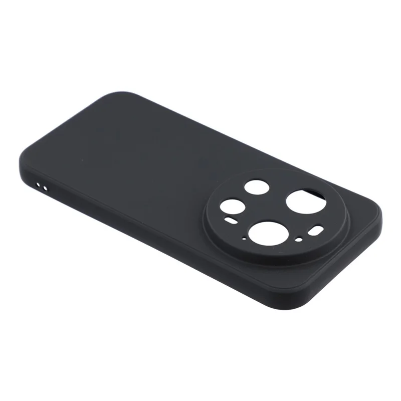 Handyhülle für Xiaomi 17 Ultra 5G, TPU-Rückseite, weich, kratzfest, mit Faserfutter - Schwarz