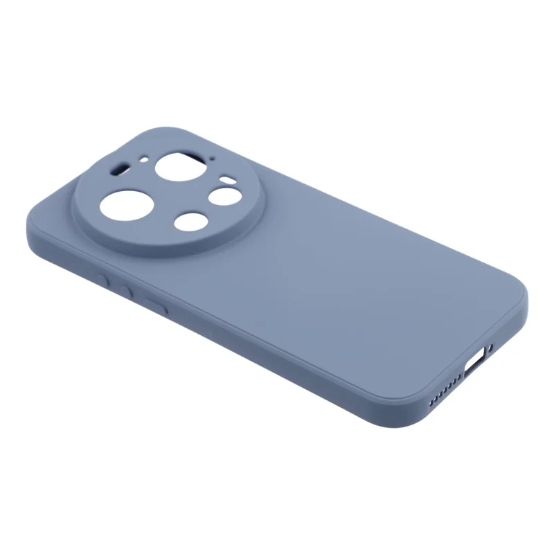 For Xiaomi 17 Ultra 5G Case TPU Back Soft Anti-Scratch Fiber Lining Phone Cover - Lavender Grey