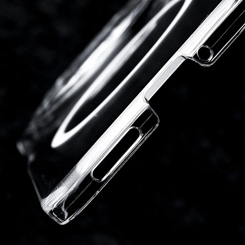 For Oppo Find N6 5G Magnetic Case Single Axis Hinge UV Coating PC Phone Cover - Transparent