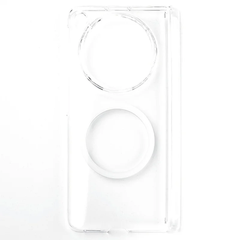For Oppo Find N6 5G Magnetic Case Single Axis Hinge UV Coating PC Phone Cover - Transparent