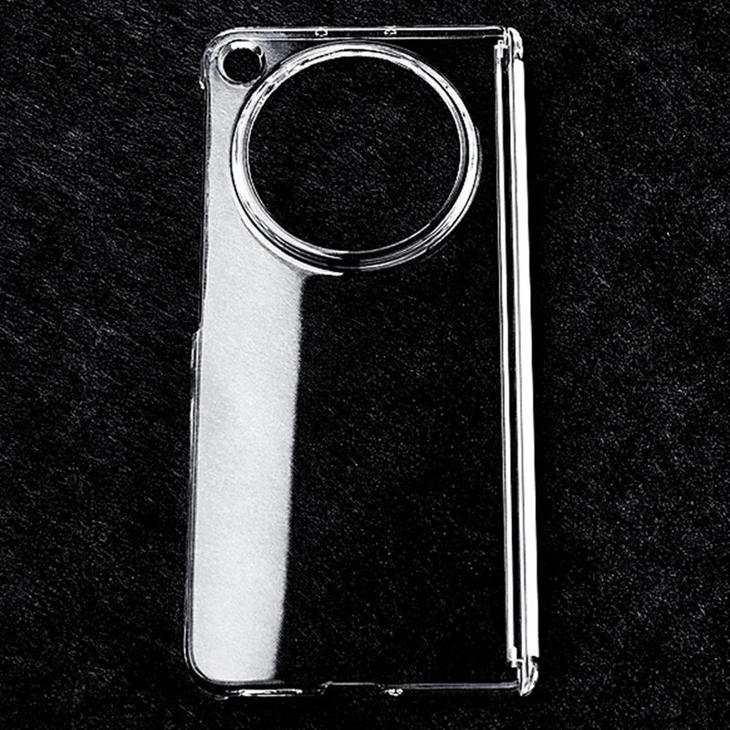 For Oppo Find N6 5G Magnetic Case Dual Axis Hinge UV Coating PC Phone Cover - Transparent