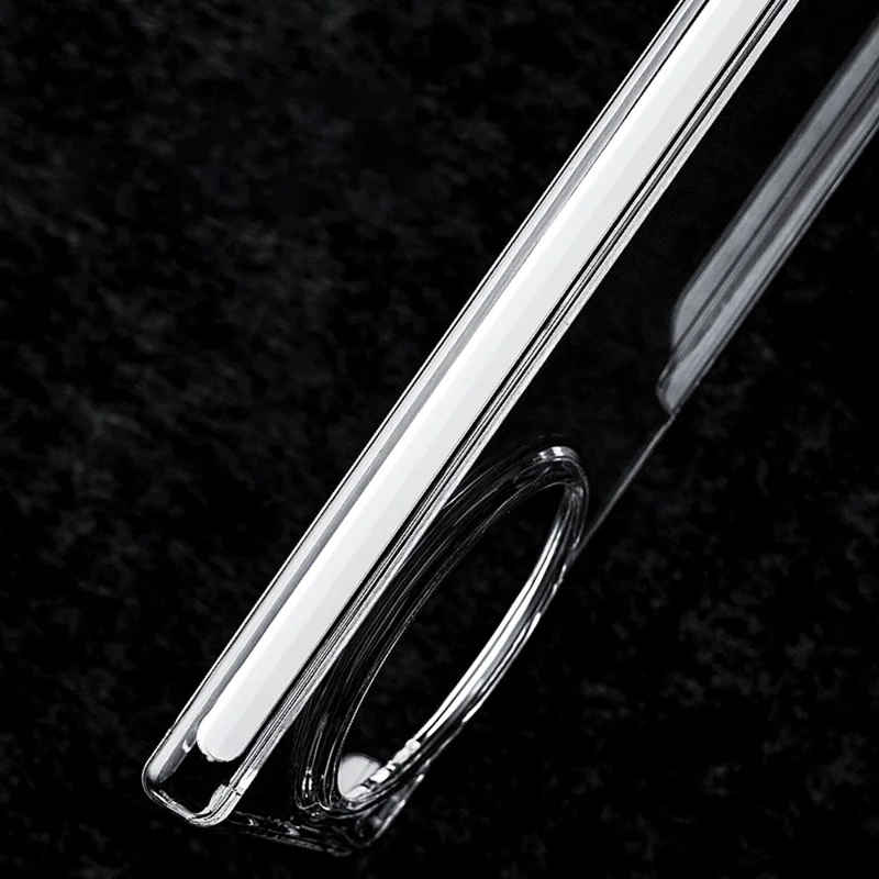 For Oppo Find N6 5G Magnetic Case Dual Axis Hinge UV Coating PC Phone Cover - Transparent