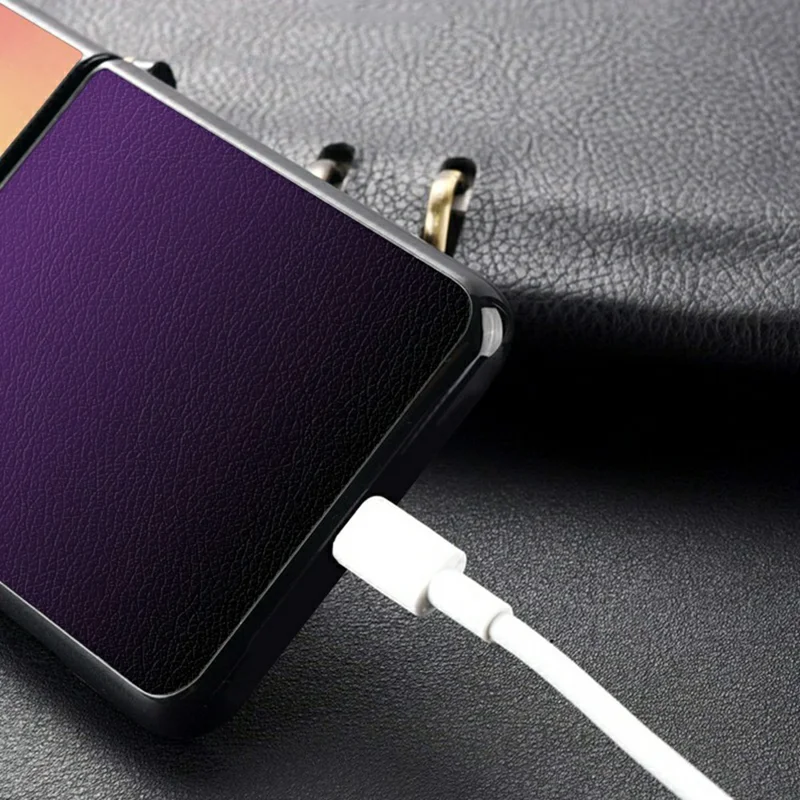 Funda para Samsung Galaxy Z Flip7 5G de color degradado, resistente a impactos, con protección de cuero PU y TPU/PC - Naranja / Verde