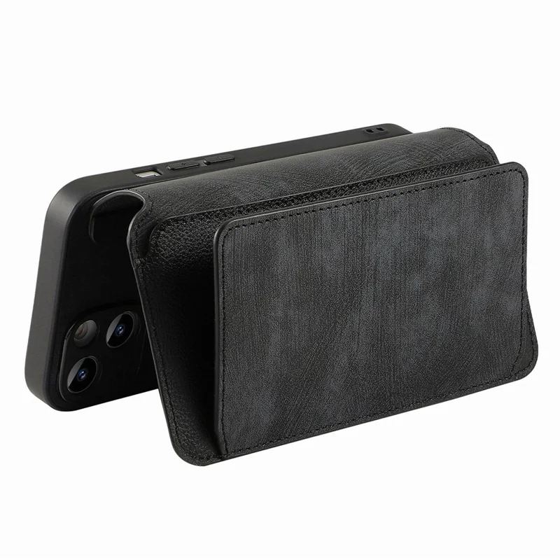 CASENEO MW-02 For Samsung Galaxy S26+ Case Detachable Magnetic Leather Flip Cover - Black